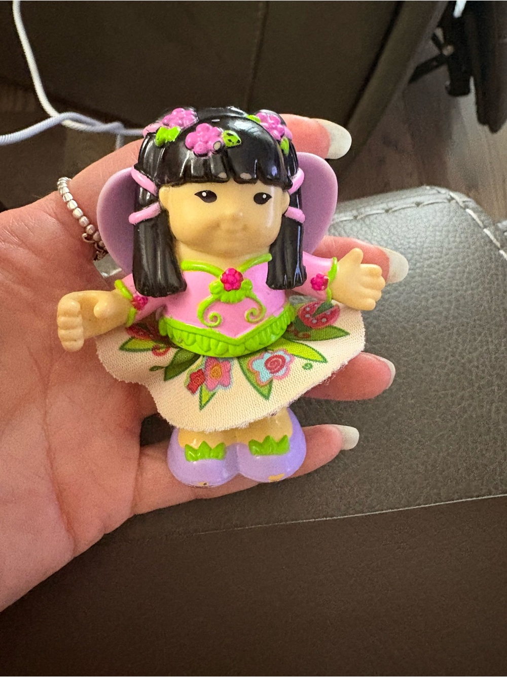 Fisher Price Little People SONYA LEE Fairy Poseable Bendable 2011 Flowers